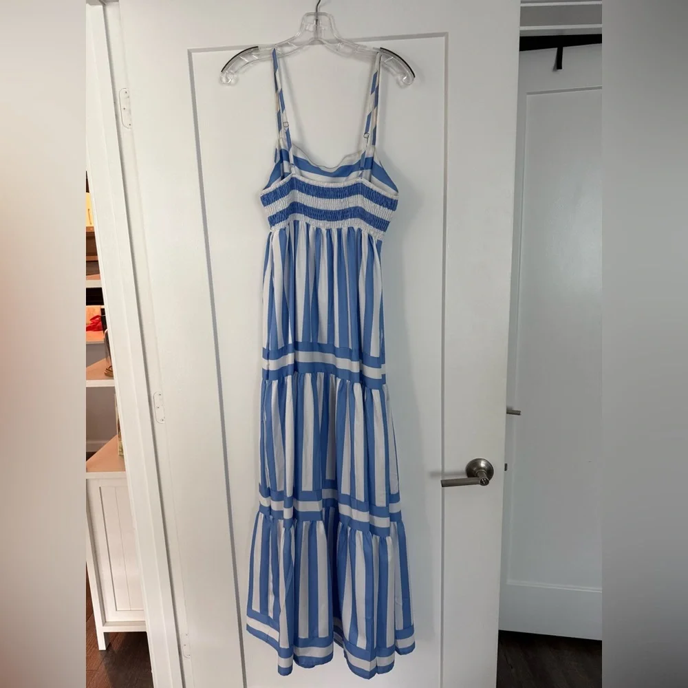 Boutique 9 Blue and White Striped Maxi Dress - Picture 6 of 7